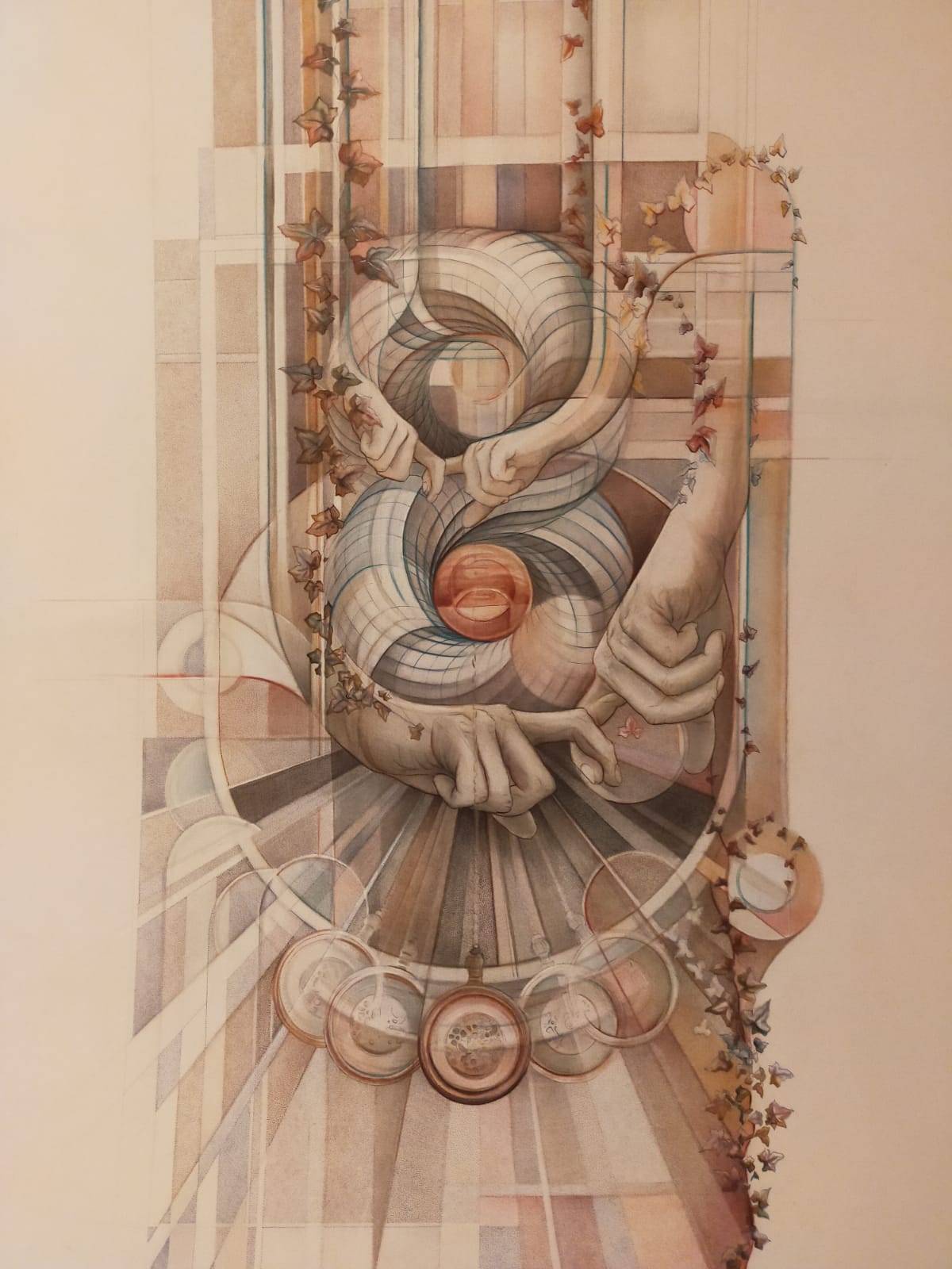 Time, a detailed drawing by Anneka Reay